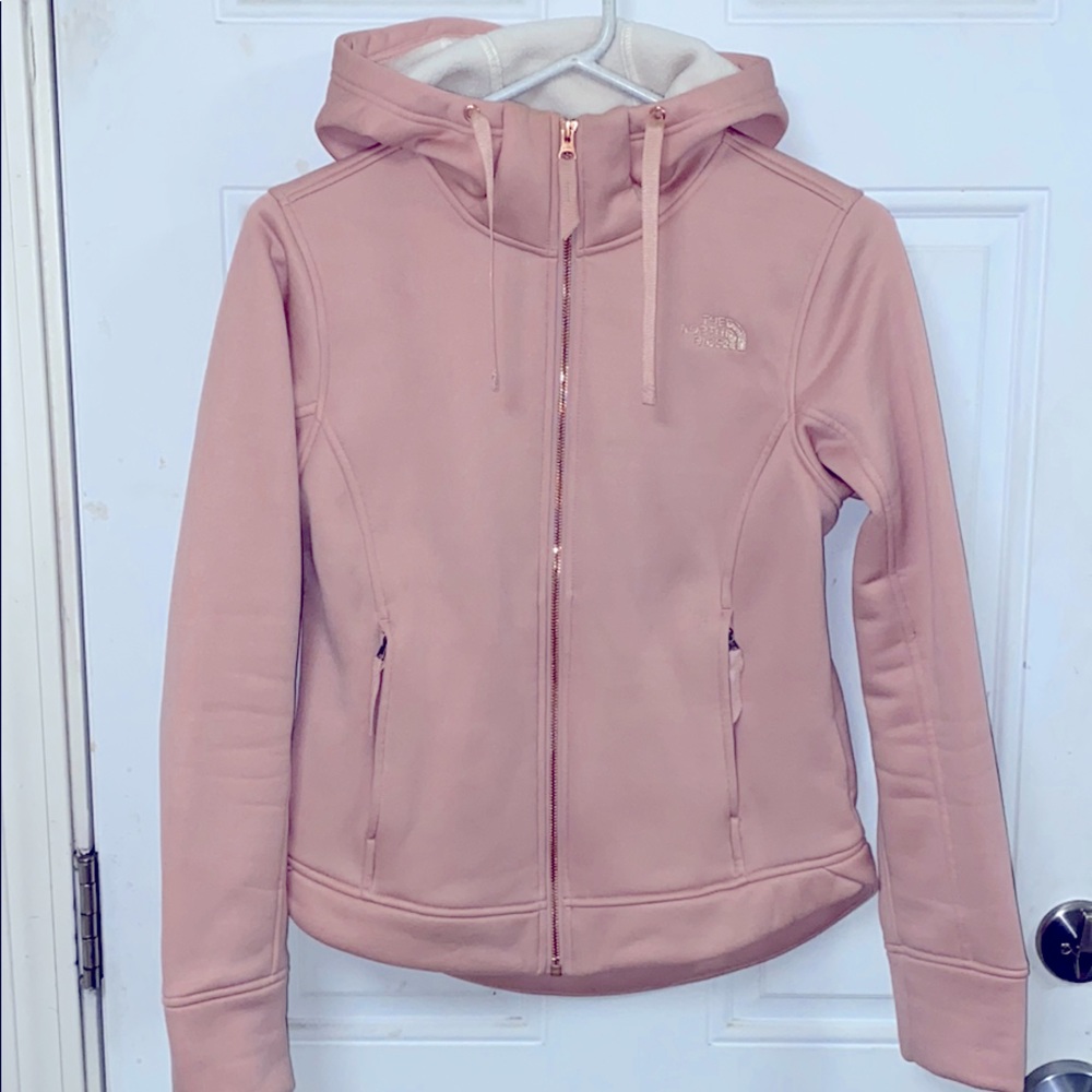 🌸Rose gold north face jacket size small !